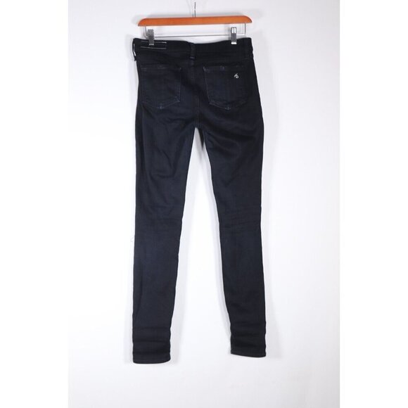 Rag & Bone Womens Size 26 Black W1502K520 Mid-Rise Classic Skinny Fit Slim Jeans - Picture 3 of 8